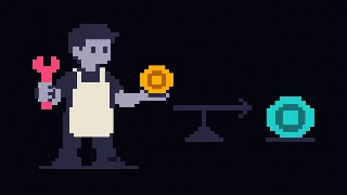 Mechanism vignette 2 of 3 — Services have costs: the same settlement service sits next to a stack of fees, transaction volume, and access rules that decide who can stay active.